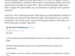 Ethereum Co-founder Vitalik Buterin emphasizing the need for a strong social philosophy in Ethereum’s application layer